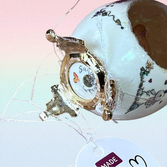 New 𝑯𝒂𝒏𝒅𝒎𝒂𝒅𝒆 Baby Decorative Goose Egg OOAK Gift - Picture 9 of 13